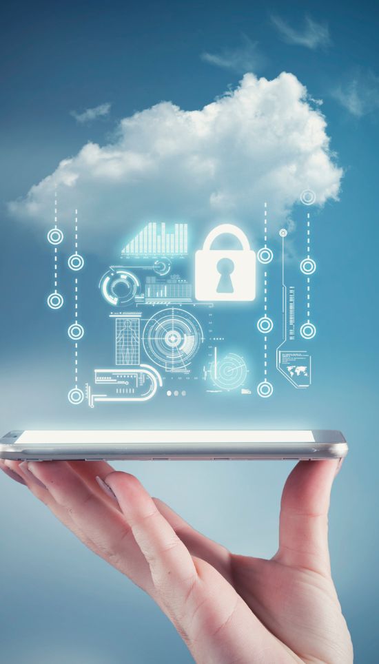 Cloud security illustration